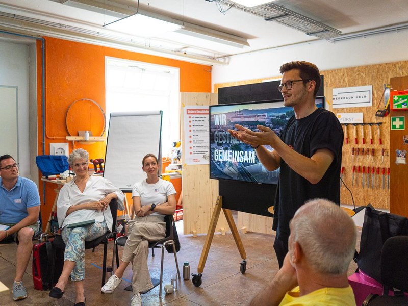 Architekturwettbewerb: Kick-Off in der Tischlerei Architekturwettbewerb: Kick-Off in der Tischlerei