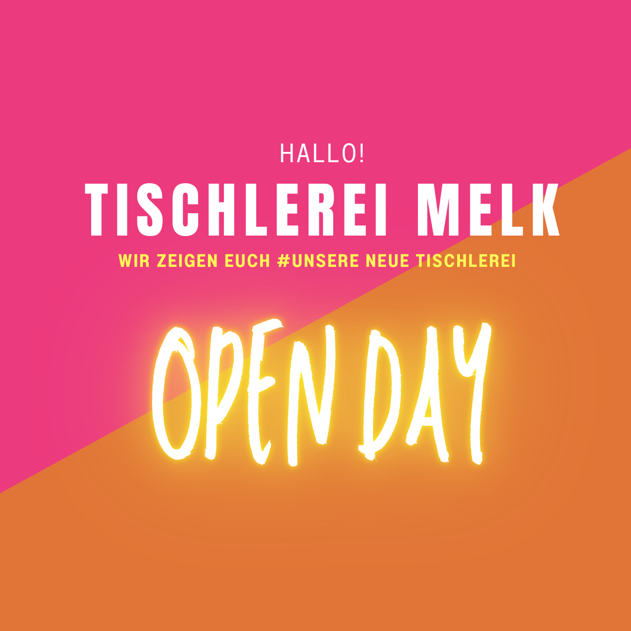 Open Day in der Tischlerei Melk